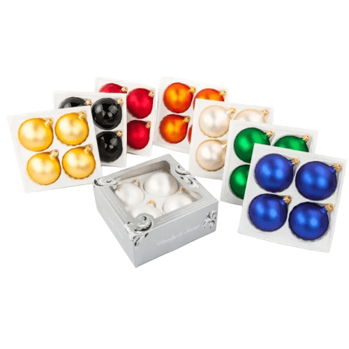 Custom Branded 80mm Glass Baubles printed with your company logo from Total Merchandise