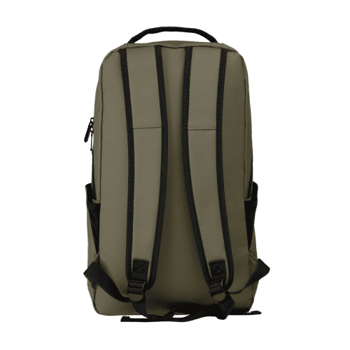Customisable Waterproof Recycled Backpacks in Green printed with your logo from Total Merchandise