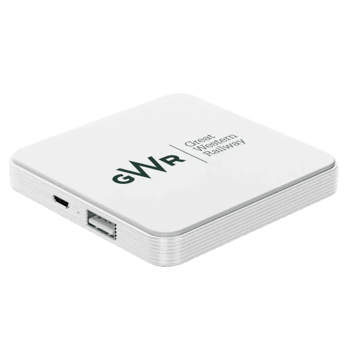 The Arc Wireless Charger that is included in the Tech Office Gift Set from Total Merchandise