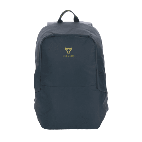 Promotional Impact AWARE™ RPET Anti-Theft Backpack in Navy with your logo from Total Merchandise