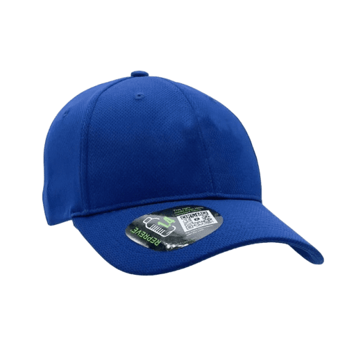 Promotional Eco Sports Mesh Cap in Navy Blue with a design from Total Merchandise