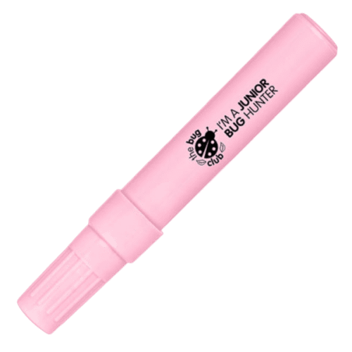 Promotional Pastel Bold Capped Highlighter in Pastel Pink with your logo from Total Merchandise
