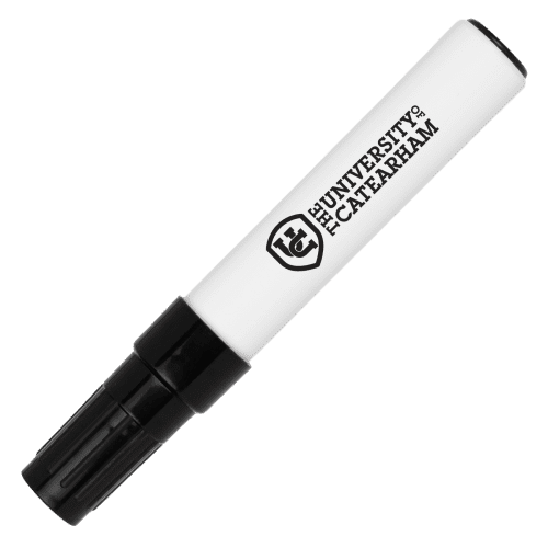 Logo Branded Whiteboard Markers in Black printed with your logo from Total Merchandise