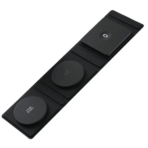 Promotional Nomad Wireless 3 in 1 Chargers in Black branded with your logo from Total Merchandise
