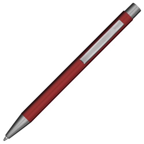 Custom Printed GRS Ergo Soft Feel Ballpen in Red branded with your logo from Total Merchandise