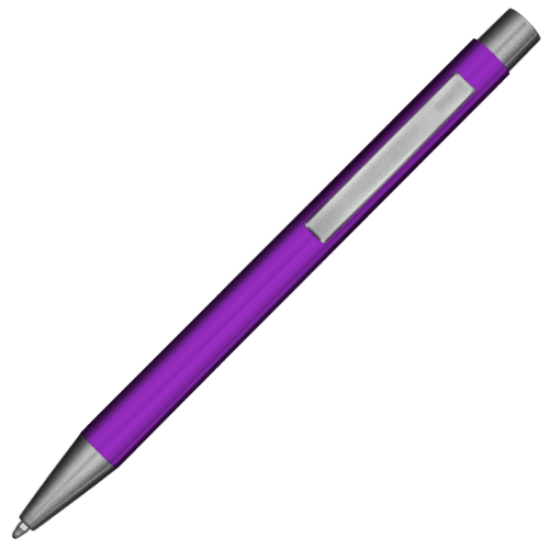Customisable GRS Ergo Soft Feel Ballpen in Purple branded with your logo from Total Merchandise
