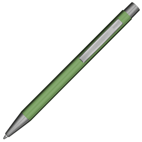 Personalisable GRS Ergo Soft Feel Ballpen in Green branded with your logo from Total Merchandise