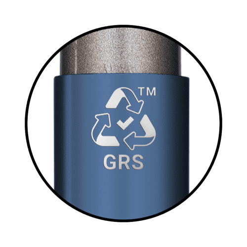 Customised GRS Ergo Soft Feel Ballpen in Dark Blue branded with your logo from Total Merchandise