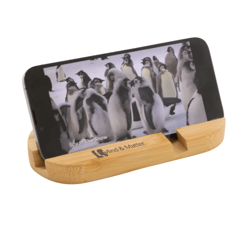 Promotional Bamboo Tablet and Phone Holder in Bamboo with your logo from Total Merchandise