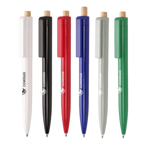 Custom Branded Glossy Recycled Ballpens printed with your company logo from Total Merchandise