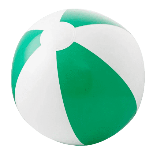 Custom Printed Inflatable Beach Balls in Green branded with your logo from Total Merchandise