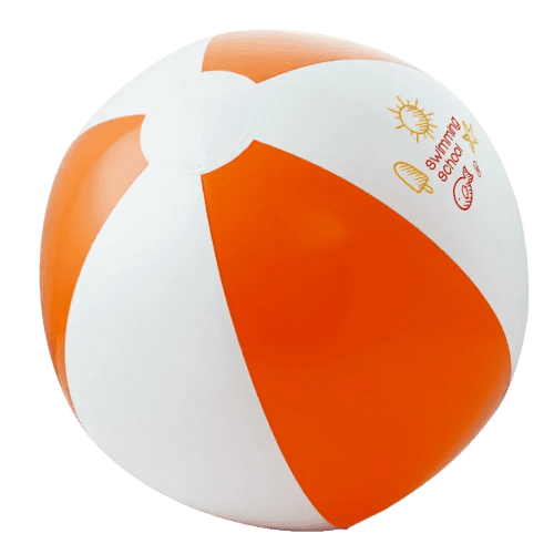 Promotional Inflatable Beach Balls in Orange branded with your logo from Total Merchandise