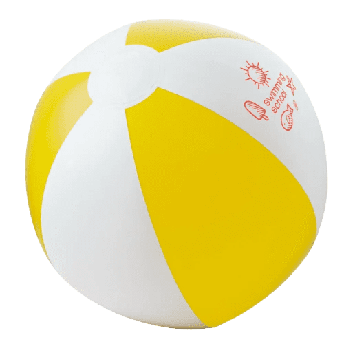 Customisable Inflatable Beach Balls in Yellow branded with your logo from Total Merchandise