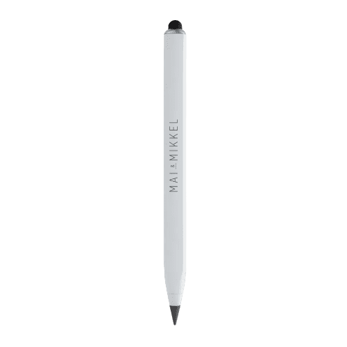 Personalisable RCS Recycled Aluminium Infinity Multitasking Pen in White from Total Merchandise