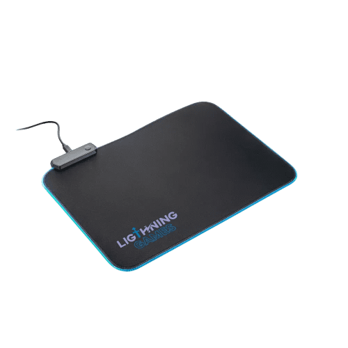 Logo Branded Light Up Mouse Mat with Rubber Base printed with your logo from Total Merchandise