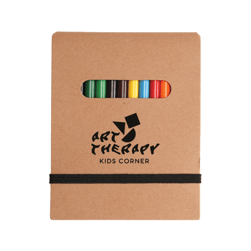 Customisable Eco-friendly 2-in-1 Colouring Pad in Natural printed with your company logo