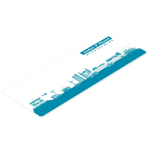 Promotional 800 x 300 x 3mm Gaming Mouse Mats in White printed with your logo from Total Merchandise