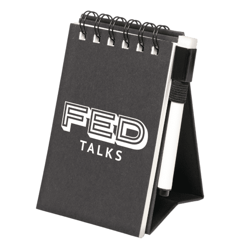 Custom Branded Mini Whiteboard in Black printed with your logo from Total Merchandise