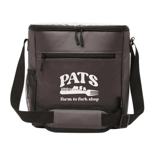 Promotional rPET Executive Cooler Bag in Dark Grey printed with your logo from Total Merchandise