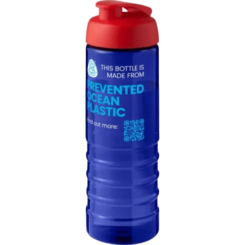 H2O Active® Eco Treble 750ml Flip Lid Sport Bottle in Blue/Red