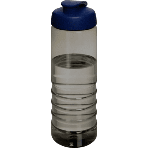 H2O Active® Eco Treble 750ml Flip Lid Sport Bottle in Charcoal/Blue