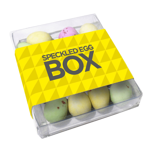 Promtional Speckled Egg Box printed with your company logo from Total Merchandise