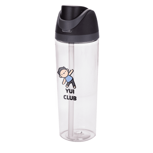 Logo Branded Safety Lock Fusion Bottle in Clear/Black printed with your logo from Total Merchandise