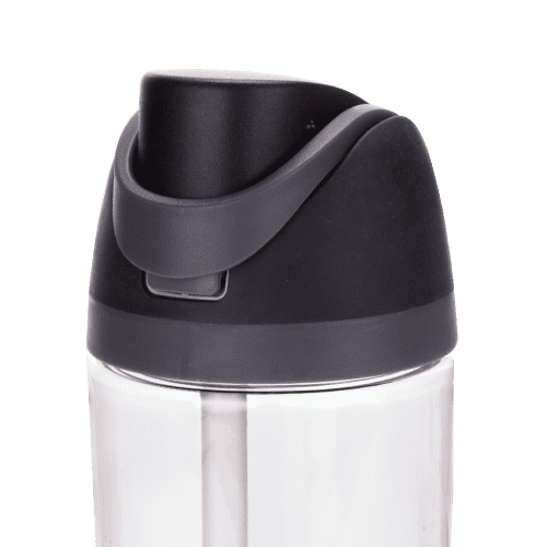Personalisable Safety Lock Fusion Bottle in Clear/Grey printed with your logo from Total Merchandise