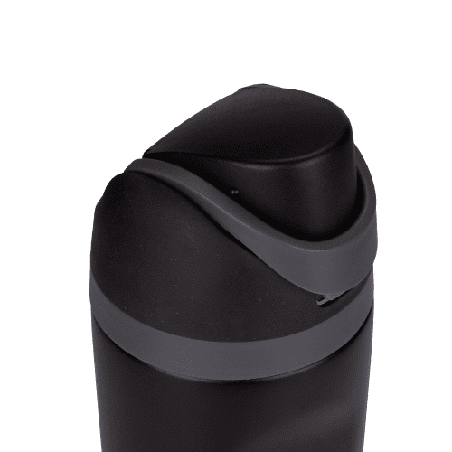 Logo Branded Safety Lock Fusion Metal Bottle in Black branded with your logo from Total Merchandise