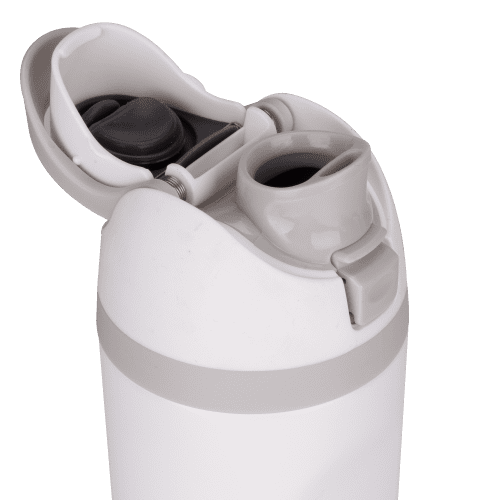 Customised Safety Lock Fusion Metal Bottle in Black branded with your logo from Total Merchandise