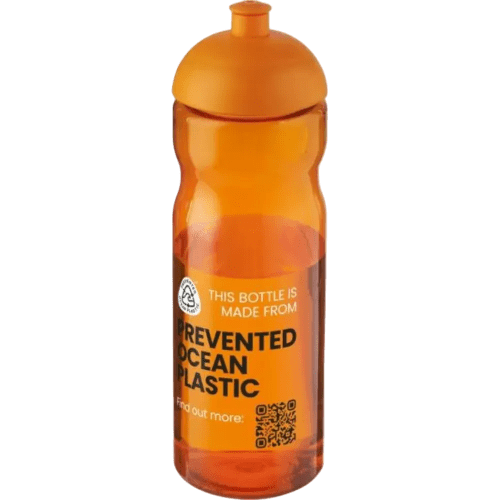 Branded 650ml H2O Active Eco Base Sports Bottles in Orange from Total Merchandise