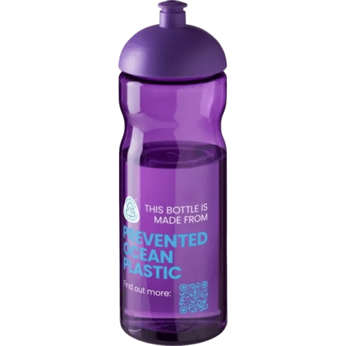 Promotional 650ml H2O Active Eco Base Sports Bottles in Purple from Total Merchandise