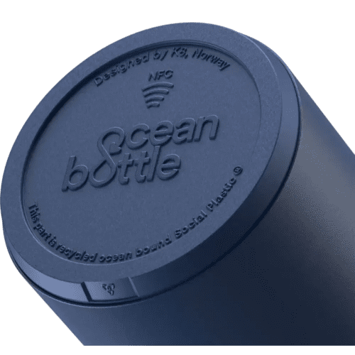 Customisable 750ml Vacuum Insulated Ocean Bottle in Ocean Blue from Total Merchandise