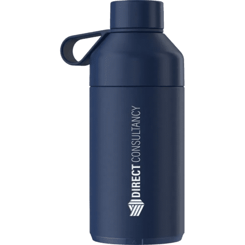 Customised 750ml Vacuum Insulated Ocean Bottle in Ocean Blue from Total Merchandise