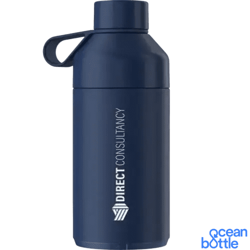 Customised 750ml Vacuum Insulated Ocean Bottle in Ocean Blue from Total Merchandise