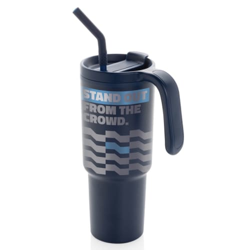 Personalised Graphic 900ml RCS Recycled Stainless Steel Tumbler in White from Total Merchandise
