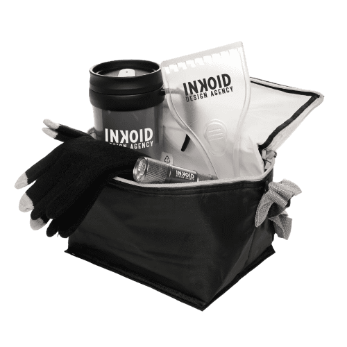 Branded Winter Essentials Gift Sets in Grey with a design from Total Merchandise