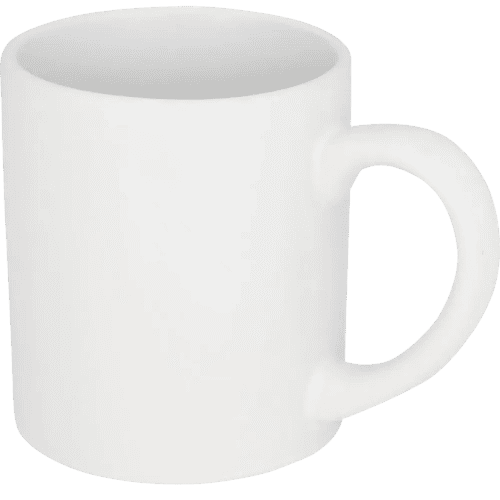 Personalisable Pixi 210ml Mini Ceramic Full Colour Mug in White from Total Merchandise