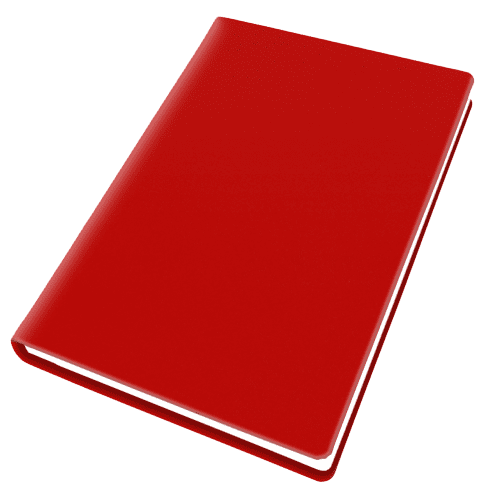 Logo Printed A5 Porto Recycled PET Notebook in Red with your logo from Total Merchandise