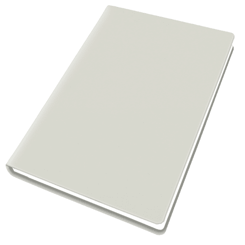 Customisable A5 Porto Recycled PET Notebook in White with your logo from Total Merchandise