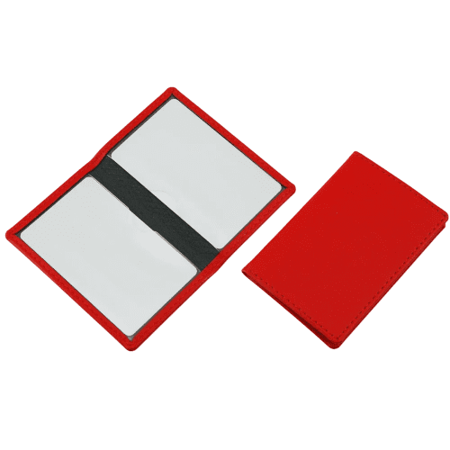 Custom Branded Porto rPET Credit Card Cases in Red with a design from Total Merchandise