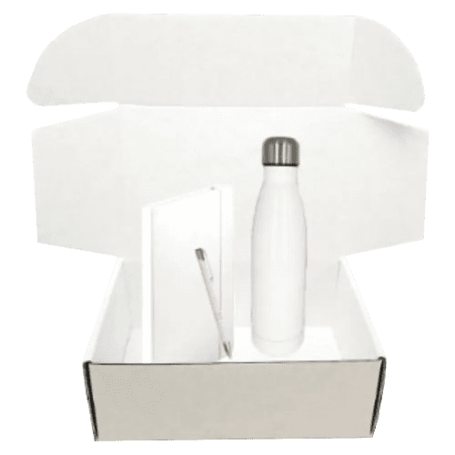 Logo Branded Mini Merch Gift Set in White with a design from Total Merchandise