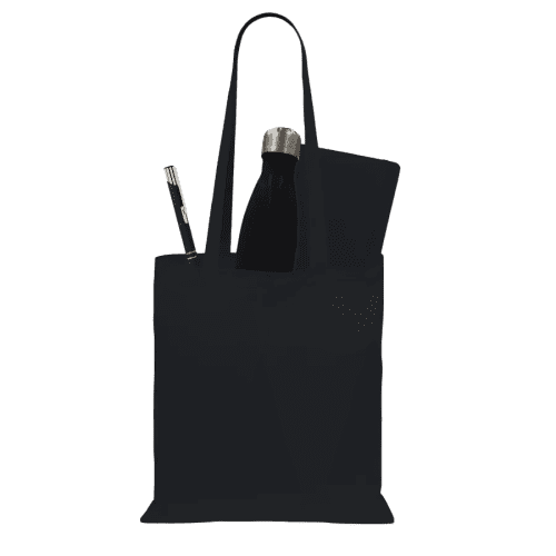 Promotional Midi Merch Bag in Black with a design from Total Merchandise