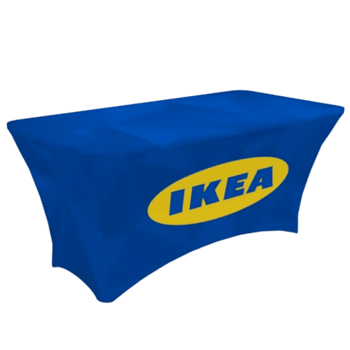 Promotional Super Fitted Tablecloth branded with your logo from Total Merchandise