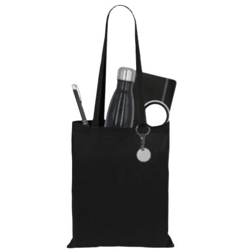 Promotional Ultra Merch Gift Bag in Black branded with your logo from Total Merchandise
