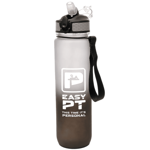 Custom Branded rPET 1000ml Ombre Water Bottle in Black printed with your logo from Total Merchandise