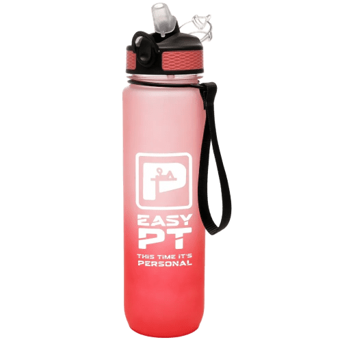 Customisable rPET 1000ml Ombre Water Bottle in Red printed with your logo from Total Merchandise