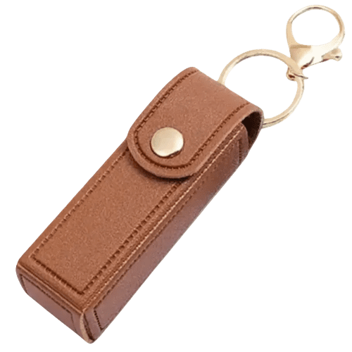 Custom Branded Lip Gloss Holder in Brown customised with your logo from Total Merchandise