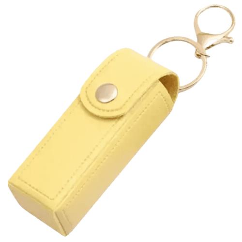 Custom Printed Lip Gloss Holder in Yellow customised with your logo from Total Merchandise