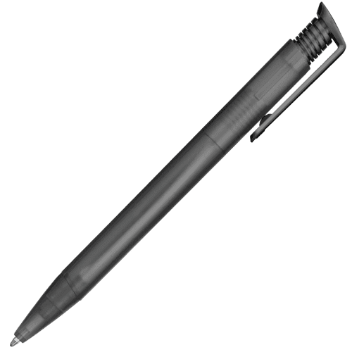 Promotional Albion Frost Recycled Ballpen in Frosted Black with a desgin from Total Merchandise